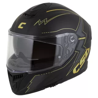 Motorradhelm Cassida Integral GT 2.1 Flash Schwarz Matt/Metallic Gold/Dunkelgrau