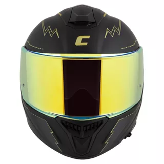 Motorcycle Helmet Cassida Integral GT 2.1 Flash Matte Black/Metallic Gold/Dark Gray