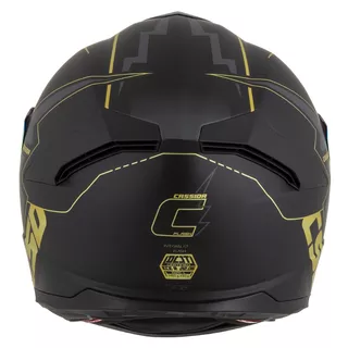 Motorradhelm Cassida Integral GT 2.1 Flash Schwarz Matt/Metallic Gold/Dunkelgrau