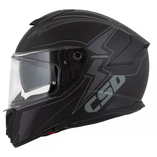 Motorradhelm Cassida Integral GT 2.1 Flash schwarz matt/dunkelgrau