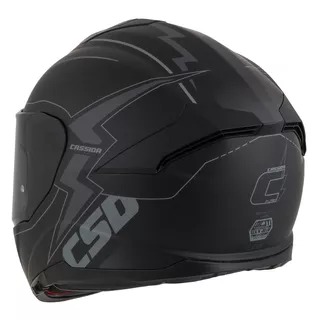 Motorradhelm Cassida Integral GT 2.1 Flash schwarz matt/dunkelgrau