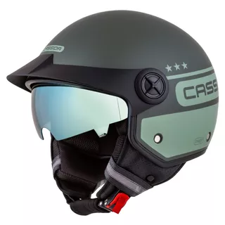 Cassida Handy Plus Chief Motorradhelm grün matt/dunkelgrün