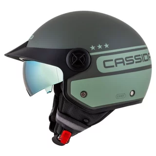Cassida Handy Plus Chief Motorradhelm grün matt/dunkelgrün