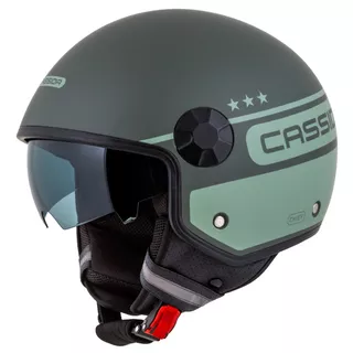 Cassida Handy Plus Chief Motorradhelm grün matt/dunkelgrün