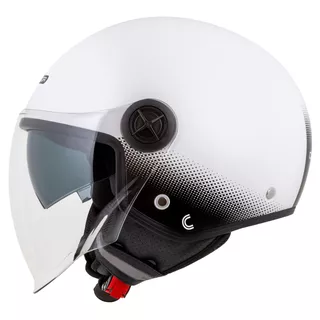 Cassida Handy Plus Motorradhelm weiß/schwarz