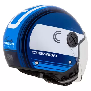 Cassida Handy Metropolis Motorradhelm blau/dunkelblau/weiß