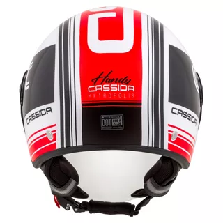 Motorcycle Helmet Cassida Handy Metropolis Black/White/Red