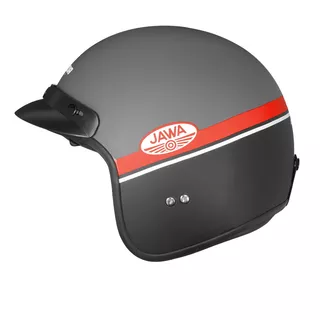 Motorcycle Helmet Cassida Oxygen Jawa OHC 2023 Gray Matte/Red/Black/White