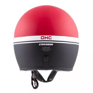 Motorradhelm Cassida Oxygen Jawa OHC 2023 rot matt/schwarz/weiß