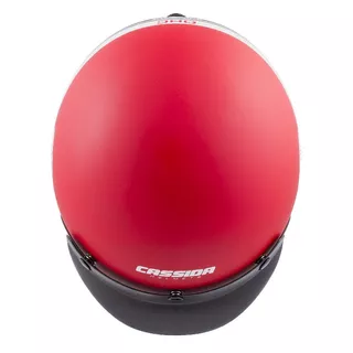 Motorradhelm Cassida Oxygen Jawa OHC 2023 rot matt/schwarz/weiß