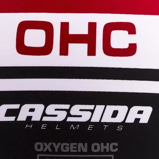 Motorradhelm Cassida Oxygen Jawa OHC 2023 rot matt/schwarz/weiß