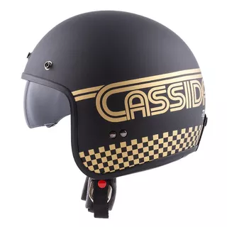 Motorradhelm Cassida Oxygen Rondo 2023 schwarz matt/gold