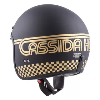 Motorradhelm Cassida Oxygen Rondo 2023 schwarz matt/gold