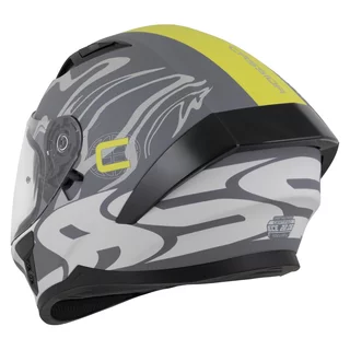 Motorcycle Helmet Cassida Orbit Multivers Matte Gray/Light Gray/Fluo Yellow/Black