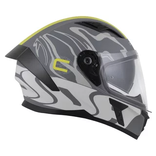 Motorcycle Helmet Cassida Orbit Multivers Matte Gray/Light Gray/Fluo Yellow/Black