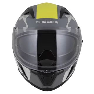 Motorcycle Helmet Cassida Orbit Multivers Matte Gray/Light Gray/Fluo Yellow/Black
