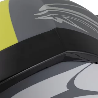 Motorcycle Helmet Cassida Orbit Multivers Matte Gray/Light Gray/Fluo Yellow/Black