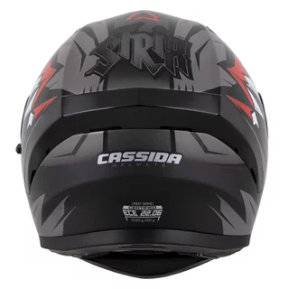 Motorcycle Helmet Cassida Orbit StriX Red/Gray/White/Black