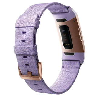 Fitness náramek Fitbit Charge 3 Lavender Woven