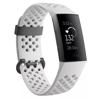 Fitness náramok Fitbit Charge 3 Graphite/White Silicone