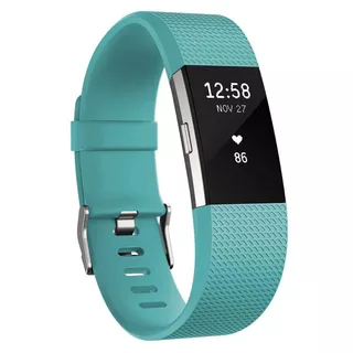 Fitness Tracker Fitbit Charge 2 Teal Silver