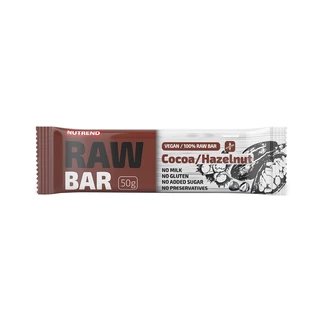 Tyčinka Nutrend Raw Bar 50 g - kakao+lískový ořech