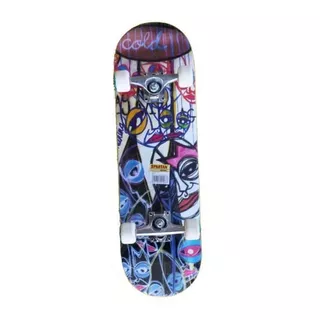 Deskorolka Skateboard Spartan Circle Star - Streszczenie soku z oliwek - Zimna abstrakcja
