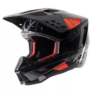 Moto prilba Alpinestars S-M5 Rover antracit/červená fluo/šedá maskáčová