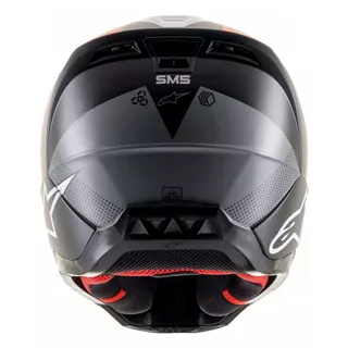 Motorcycle Helmet Alpinestars S-M5 Rayon Black/White/Orange Fluo/Matte 2022