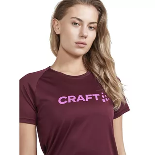 Dámské triko CRAFT W CORE Unify Logo - světle růžová