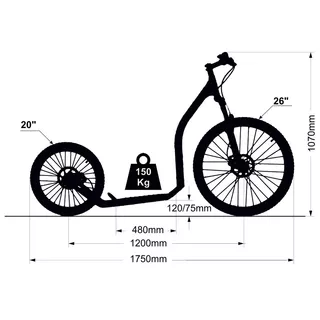 Kick Scooter Crussis Cross 6.2