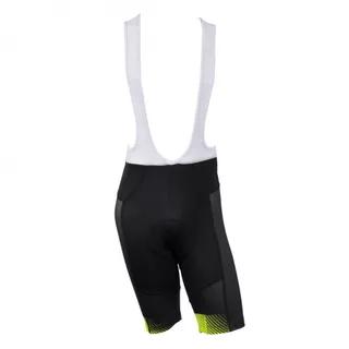 Crussis CSW-050 Herren Radhose mit Hosenträgern - schwarz-fluo gelb