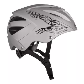 Uniwersalny kask WORKER Cyclone - Srebrny