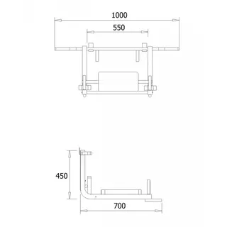 Parallel Bars and a Pull-Up Bar 2in1 BenchK D8 - White