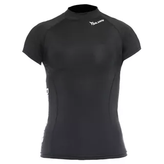 Woman's compression t-shirt SILVINI Compresso WD264 - Black - Black