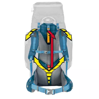 Tourist Backpack FERRINO Transalp 60 - Blue