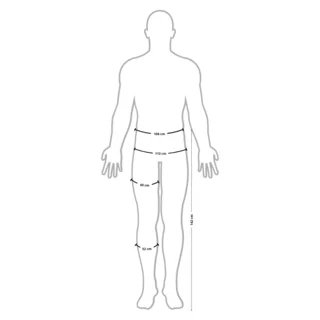 Prídavné kompresné nohavice inSPORTline 142 cm