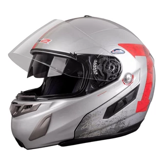 LS2 Delta Motorcycle Helmet - Gloss Black - Silver
