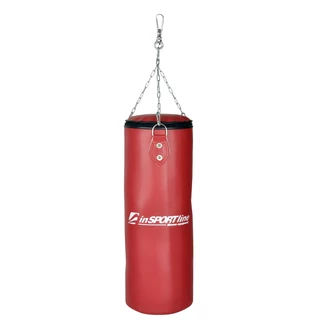 Detské boxovacie vrece inSPORTline 26x65cm / 15kg - červená