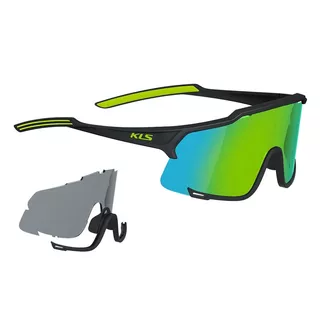 Cycling Sunglasses Kellys Dice Photochromic - Black-Lime