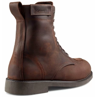 Leather Motorcycle Boots Stylmartin District - Brown