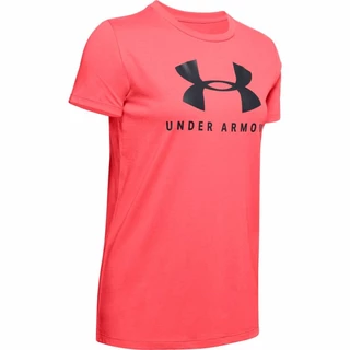 Women’s T-Shirt Under Armour Graphic Sportstyle Classic Crew - Black - Rush Red
