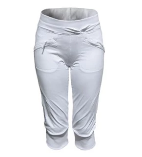 Dámské elastické 3/4 kalhoty ALEA - bílá