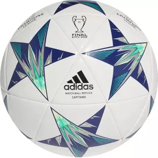 Futbalová lopta Adidas Capitano Finale 18 Kiev CF1198 bielo-modrá