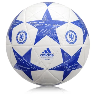 Futbalová lopta Adidas Capitano Finale 15 Chelsea AP0396 bielo-modrá