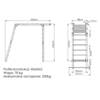 Kültéri tornalétra - Marbo Sport MO-016