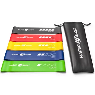 5 db erősítő szalag szett 600 x 50 mm - többszínű- Marbo Sport