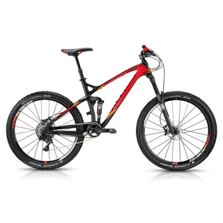 Celoodpružený bicykel KELLYS Eraser 90 27,5" - model 2015 - červeno-čierna