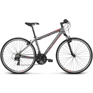 Men’s Cross Bike Kross Evado 1.0 28” – 2021 - Graphite/Red - Graphite/Red