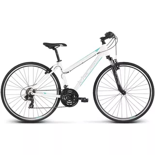 Women’s Cross Bike Kross Evado 1.0 28” – 2021 - White-Turquoise